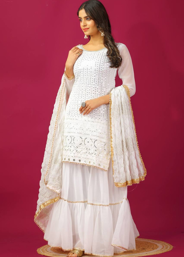 Kurta Sharara With Dupatta